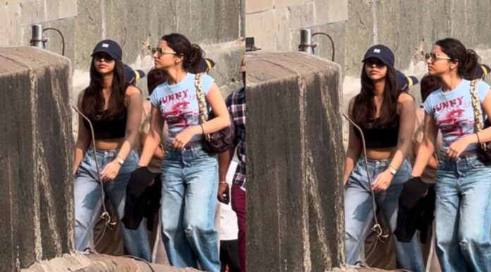 Suhana Khan Nails Street Style in a Chic Black and Blue Outfit Paired with a Chanel Bag – Get Inspired!