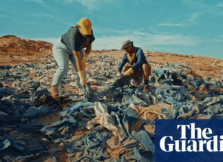 Calvin Klein jeans and other branded clothing were abandoned in the desert and quickly snatched up on an anti-fast fashion website.