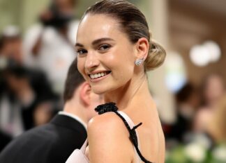 Lily James’ stunning little black dress is a fashion lover’s dream.