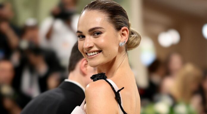 Lily James’ stunning little black dress is a fashion lover’s dream.