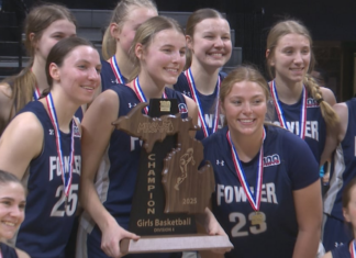 Fowler girls basketball team secured the state title with a dominant 53-29 victory over Ewen-Trout Creek.