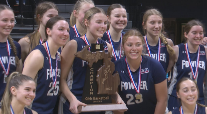 Fowler girls basketball team secured the state title with a dominant 53-29 victory over Ewen-Trout Creek.