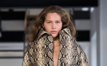 The Duran Lantink Fall 2025 fashion show presented a striking collection of avant-garde designs that blended artistry and functionality in its use of textures, colors, and silhouettes.