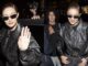Gigi Hadid wore a Charlotte Simone bomber jacket during Paris Fashion Week.