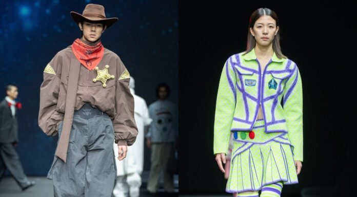 Toy Story-inspired costumes on the runway take cosplay to a new level.