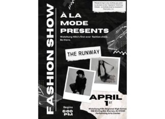 Watchung Hills Regional High School’s Ă€ La Mode Fashion Club will host its first-ever runway show.