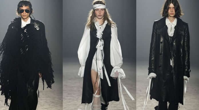 Belgian fashion designer Ann Demeulemeester presented her Fall/Winter 2025 collection at Paris Fashion Week.