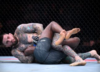 UFC London: Sean Brady defeats Leon Edwards by submission in a dominant performance.