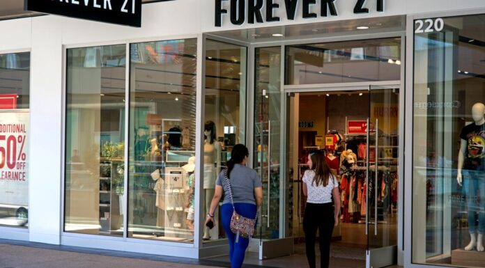 Fast fashion giant Forever 21 has filed for bankruptcy for the second time in just over a year.