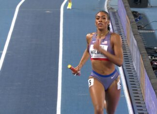Team USA took top honors in the women’s 4x400m relay at the Indoor Worlds, claiming victory in dominant fashion.
