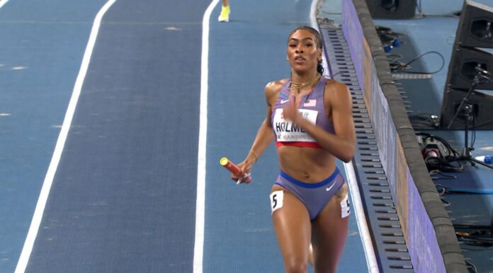 Team USA took top honors in the women’s 4x400m relay at the Indoor Worlds, claiming victory in dominant fashion.