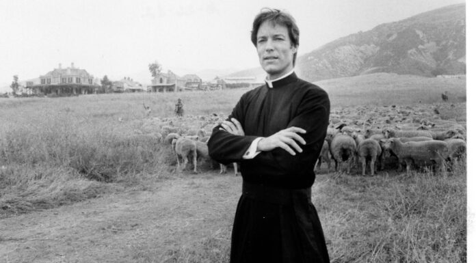 Bless Us Father, for we have sinned: Ralph de Bricassart, the iconic character from The Thorn Birds, is seen in the Fall 2025 collections.