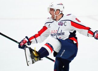 Washington Capitals’ Alex Ovechkin scores his 892nd career goal in classic fashion.