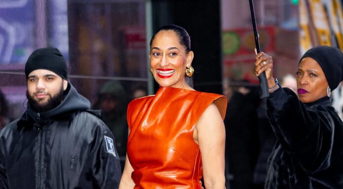Tracee Ellis Ross shares her fashion forecast on Good Morning America, highlighting everything you need to shine in Entire Studios.