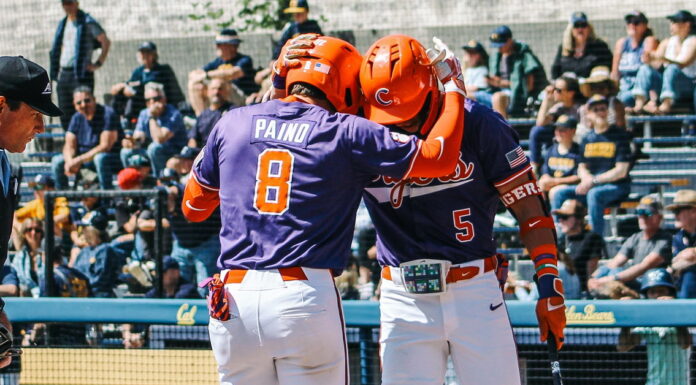 The No. 4 Tigers clinched the series in run-rule fashion at Cal.