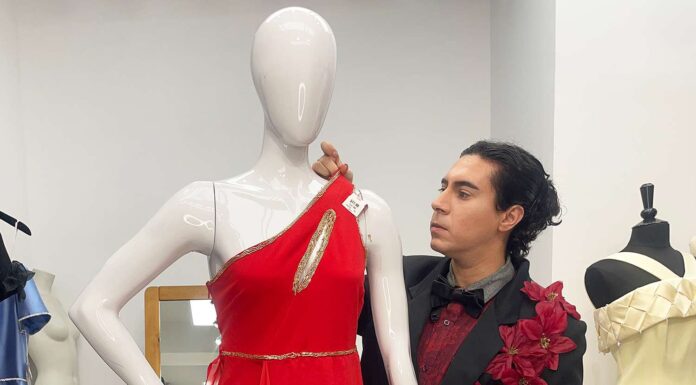 A fashion designer transformed a $6 dress into something new and then donated it back to Goodwill, an act of sustainability and generosity.