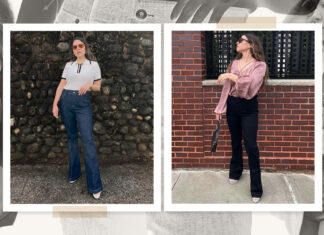 Wearing flare jeans as a petite means pairing them with tops and shoes that create a balanced proportion to avoid overwhelming your frame.