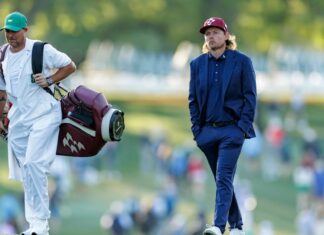 Players and patrons showcase fashion trends at the Masters Tournament.